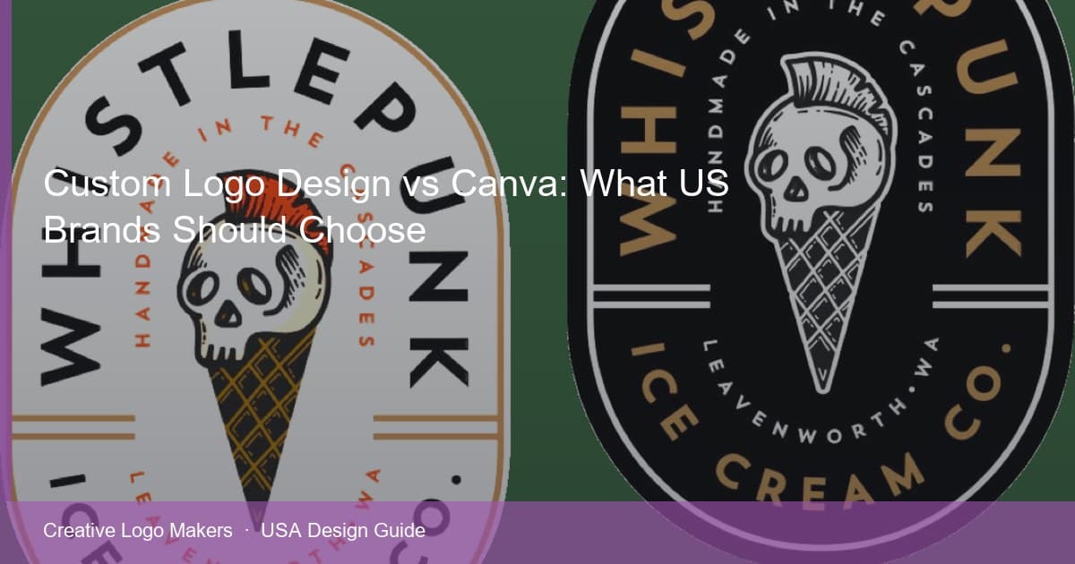 Custom Logo Design vs Canva: What US Brands Should Choose — USA design guide cover image