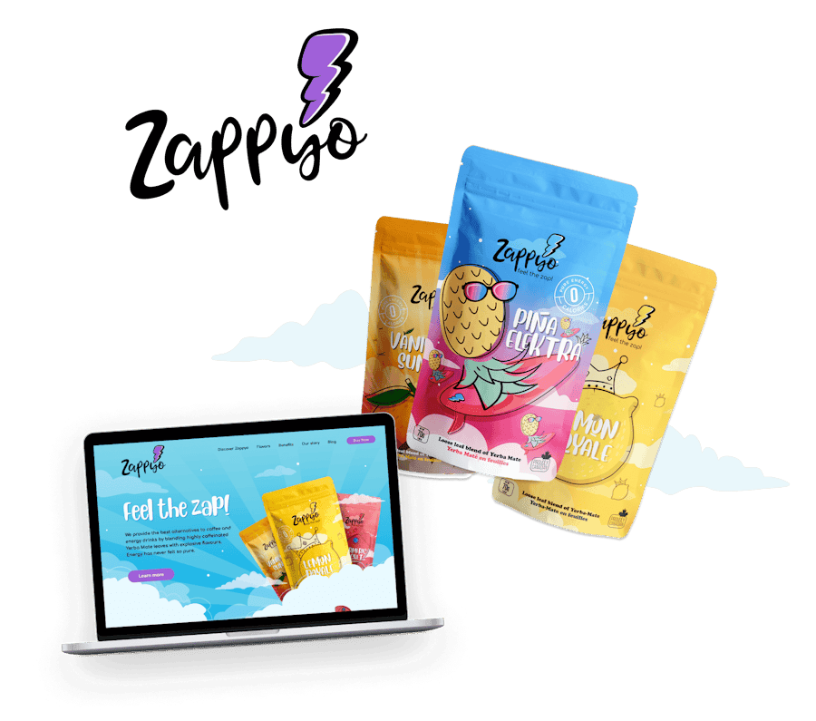 Zappyo beverage brand system