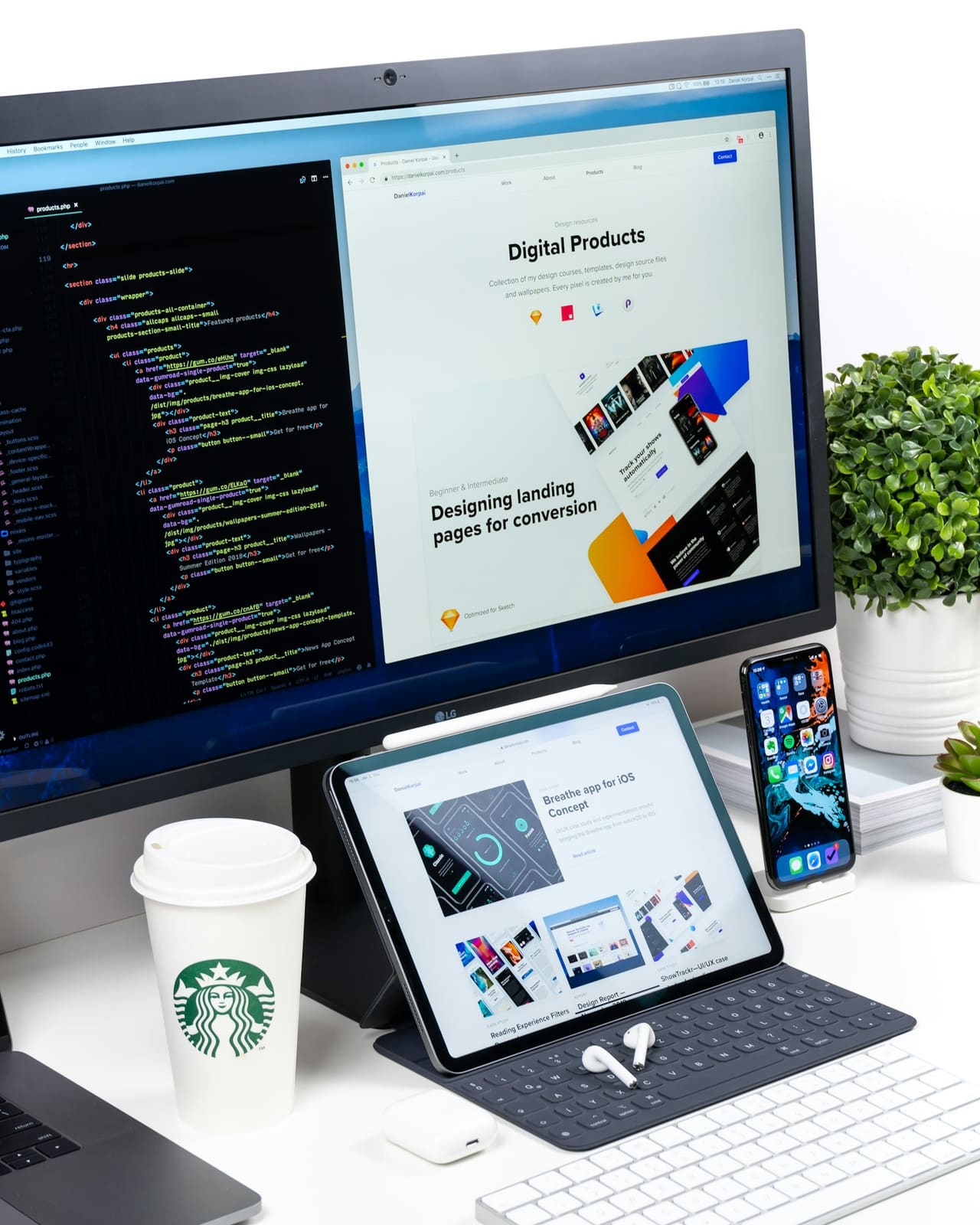 Other web or app design examples